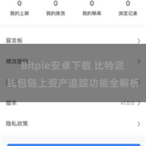 Bitpie安卓下载 比特派钱包链上资产追踪功能全解析